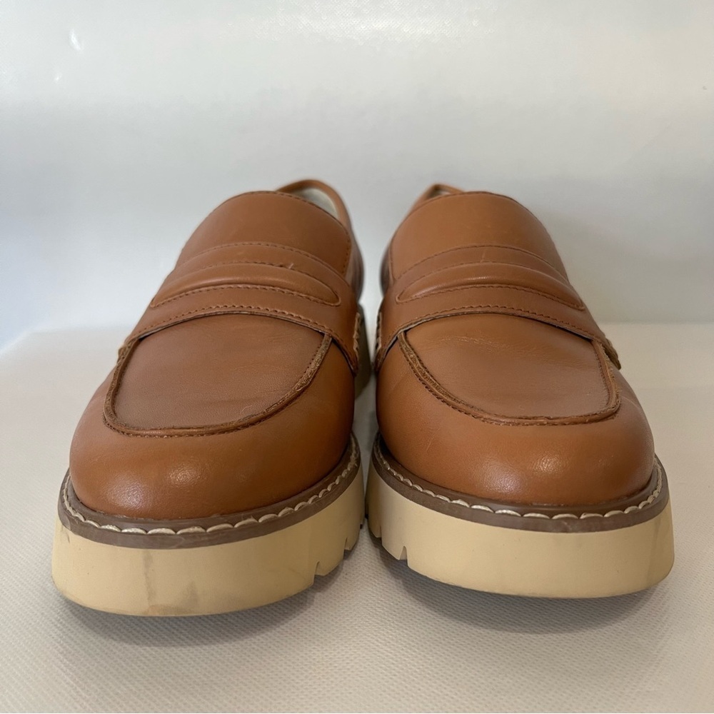 Sanctuary Westside Loafers Brown Leather Chunky Sole - Picture 3 of 9